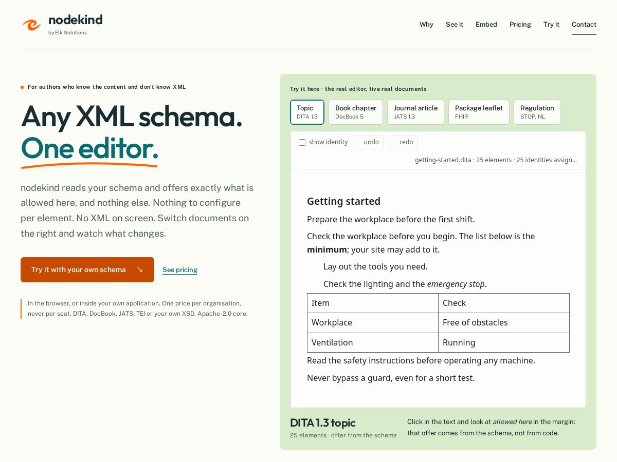 Landing-page snapshot of nodekind.com