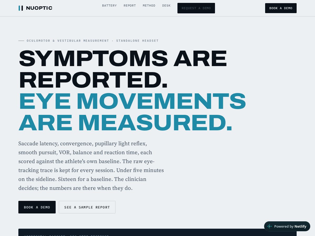 Landing-page snapshot of nuoptic.org