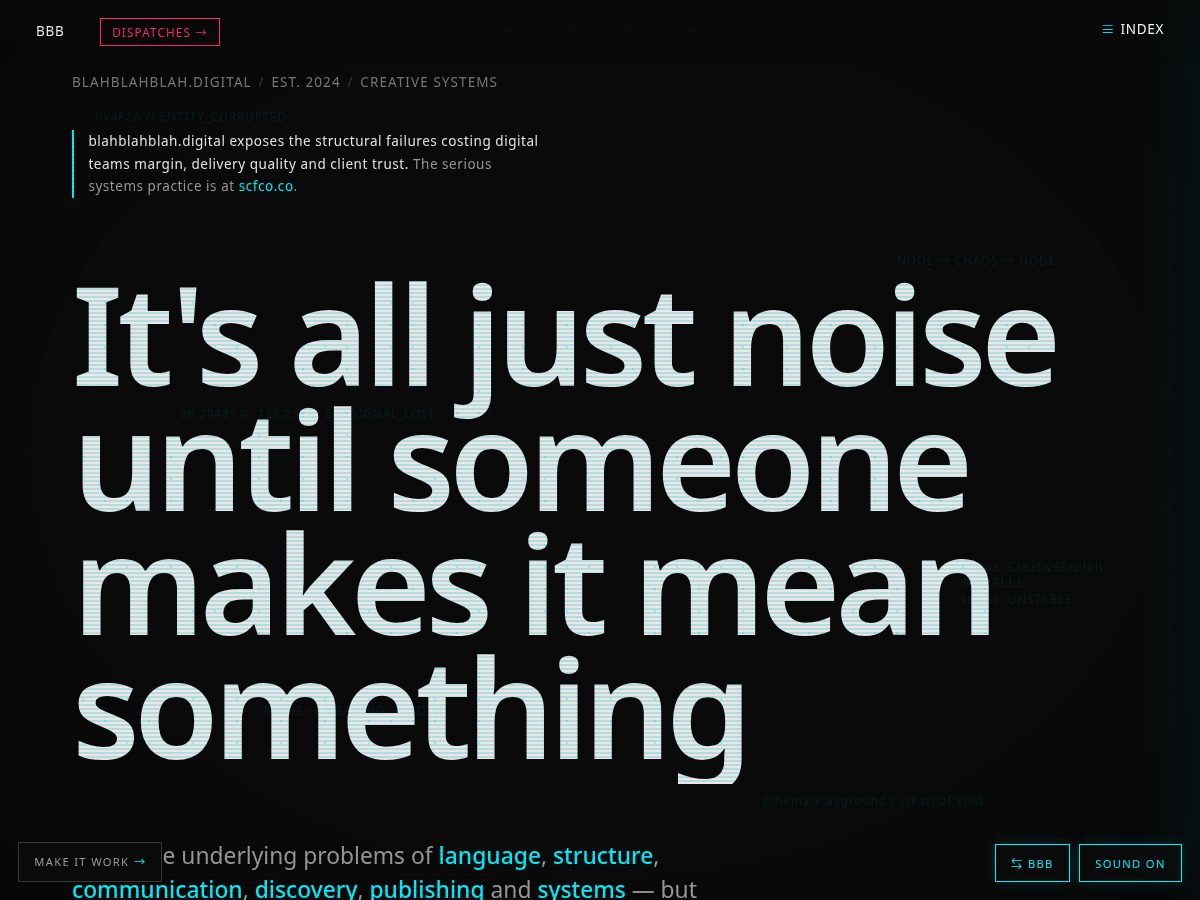 Landing-page snapshot of onesoma.org