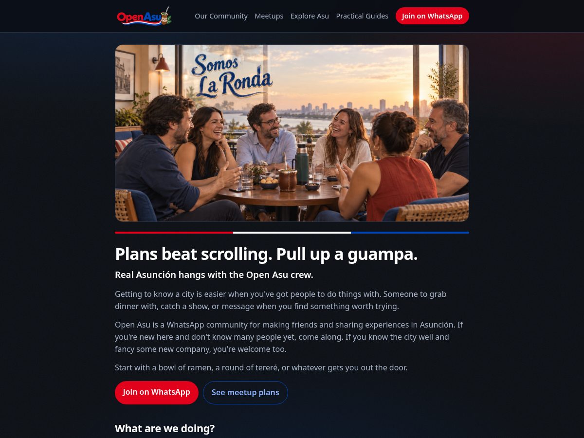Landing-page snapshot of openasu.com