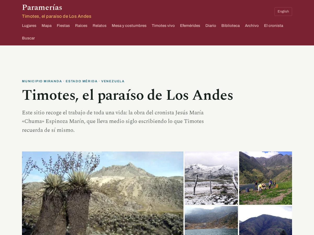 Landing-page snapshot of paramerias.com