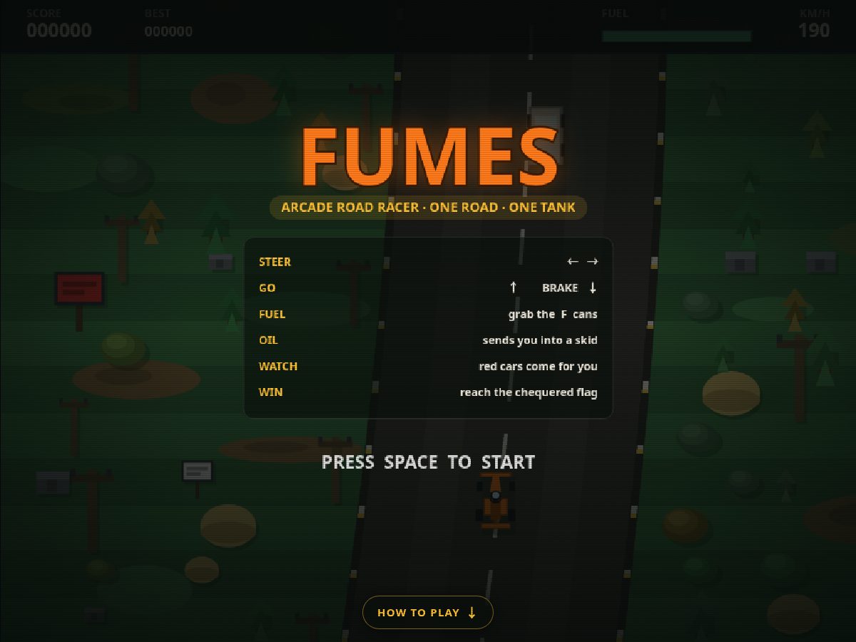 Landing-page snapshot of playfumes.com
