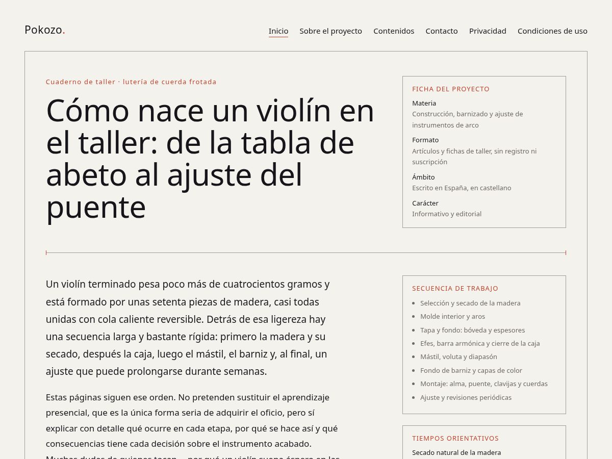 Landing-page snapshot of pokozo.world