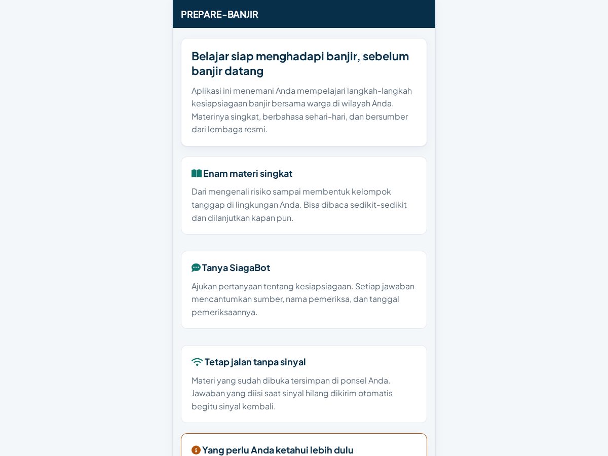 Landing-page snapshot of preparebanjir.com