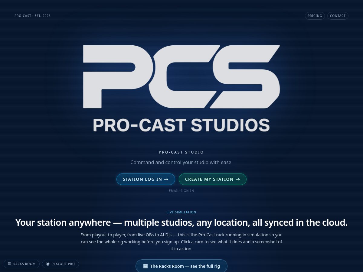 Landing-page snapshot of radiolink.pro