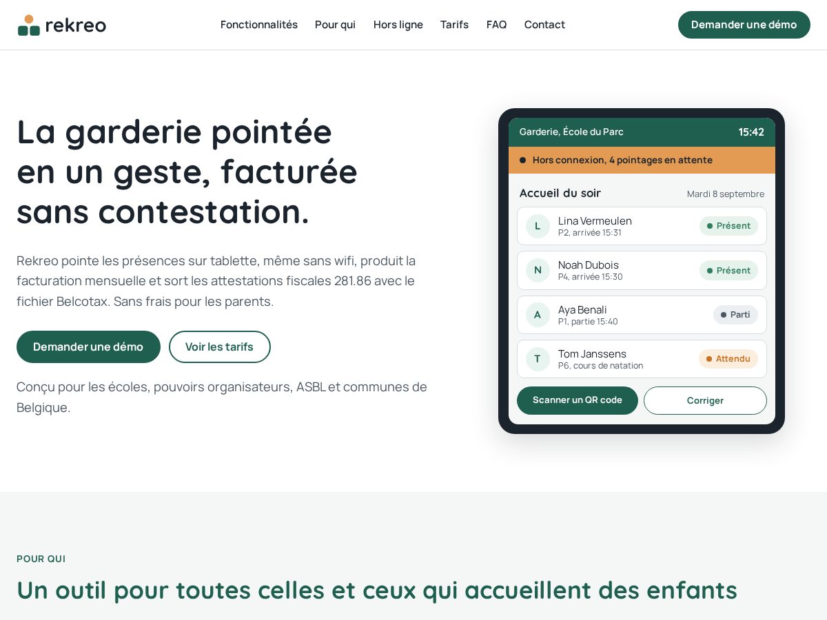 Landing-page snapshot of rekreo.online