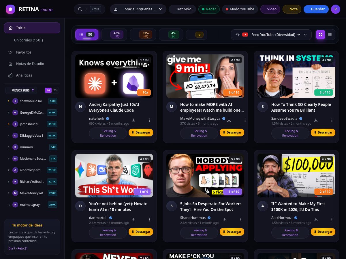 Landing-page snapshot of retina-canvas.com