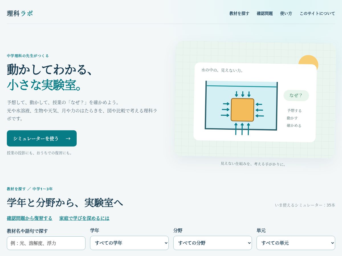 Landing-page snapshot of rika-labojp.com