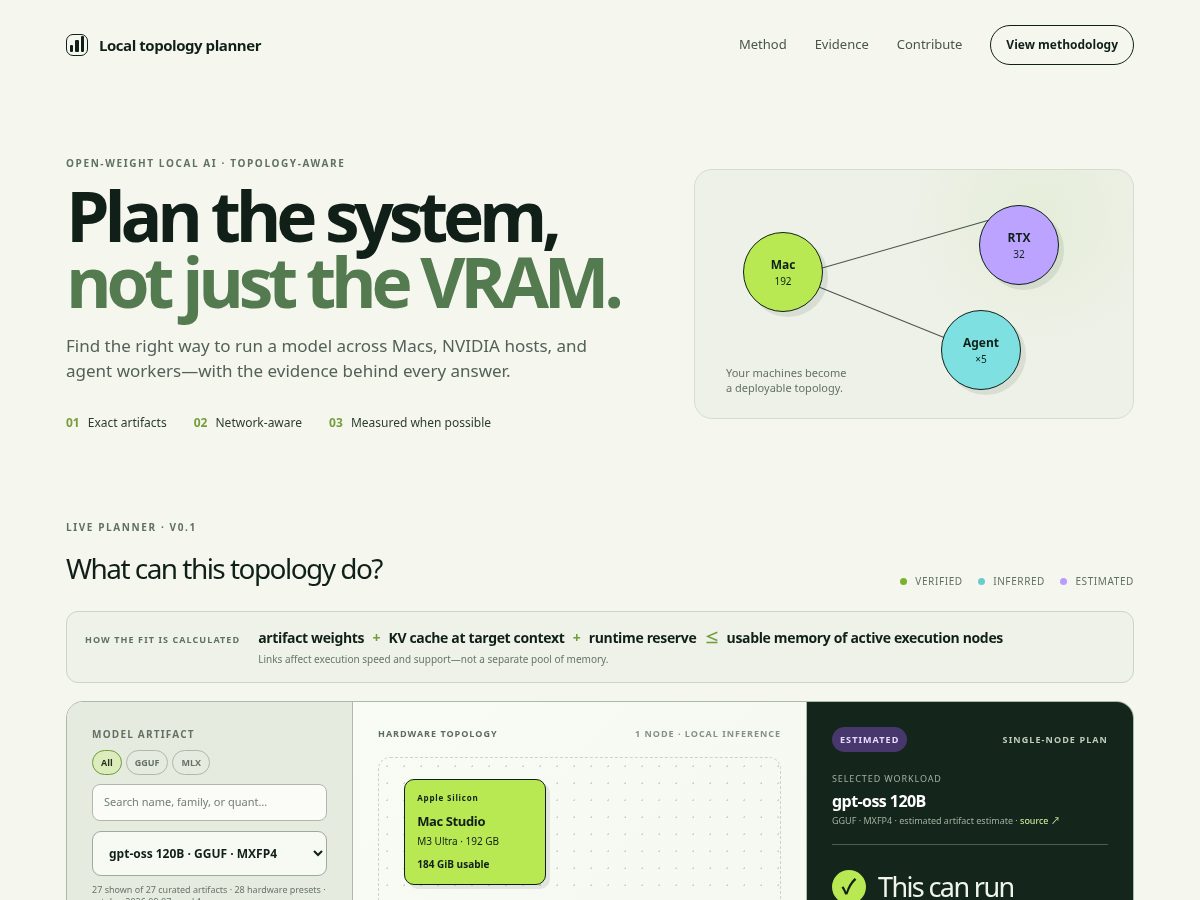 Landing-page snapshot of runmesh.fyi