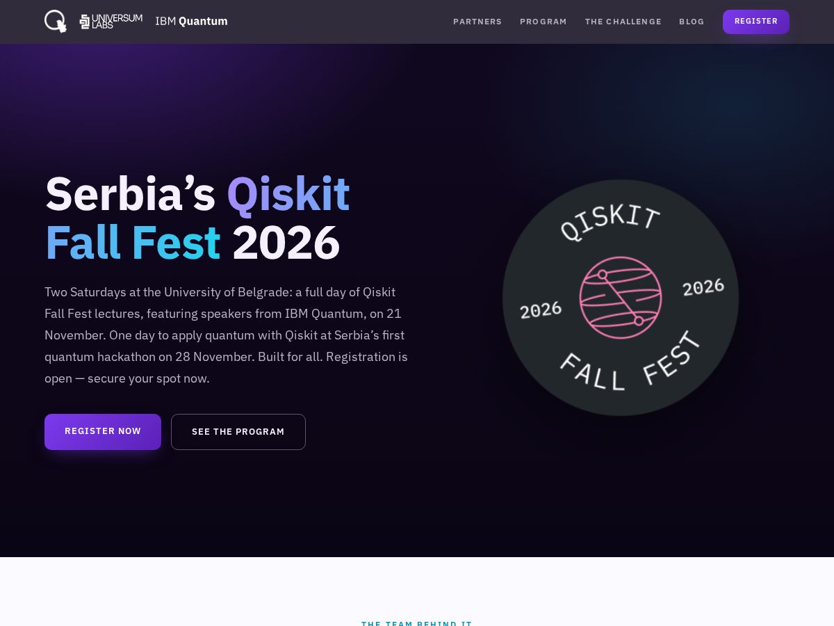 Landing-page snapshot of serbiaqiskitfallfest.com