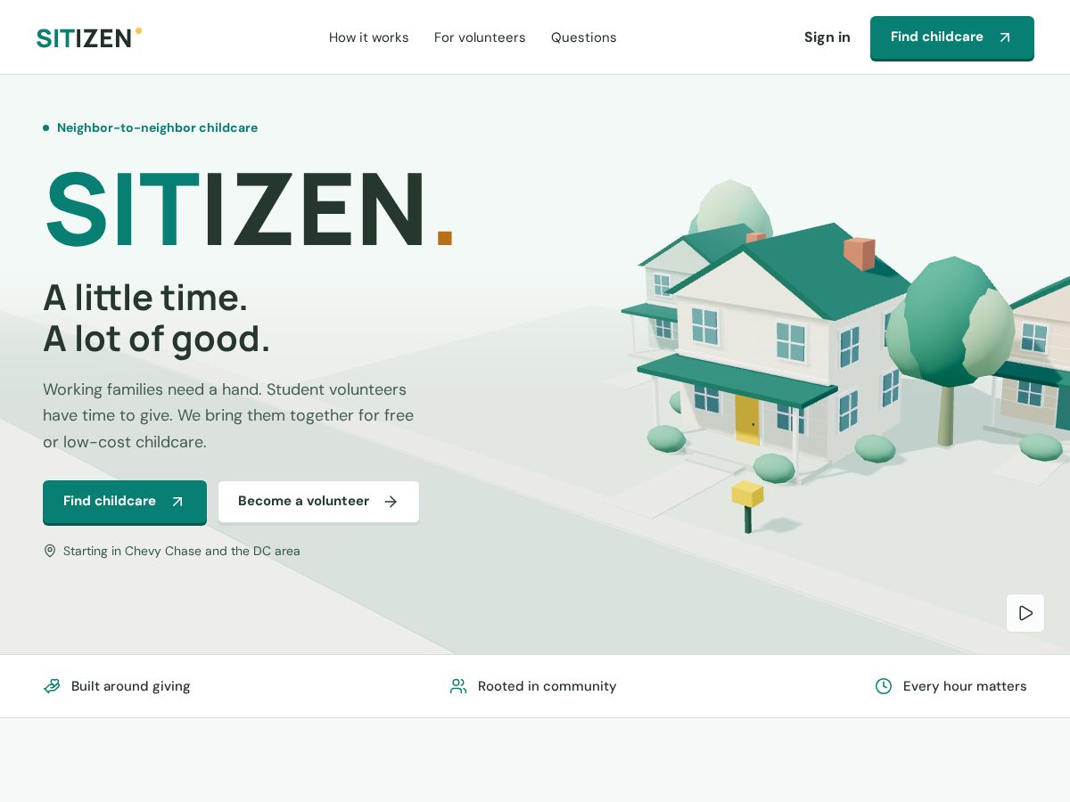 Landing-page snapshot of sitizen.org