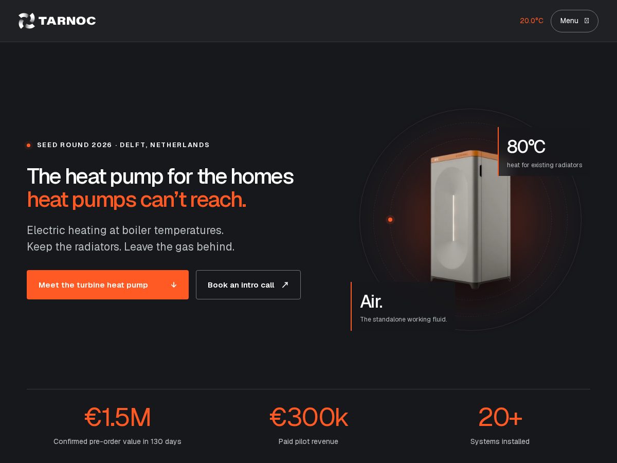 Landing-page snapshot of tarnoc-funding.com