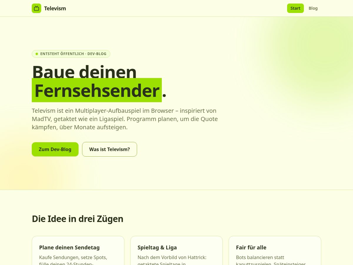 Landing-page snapshot of televism-game.com