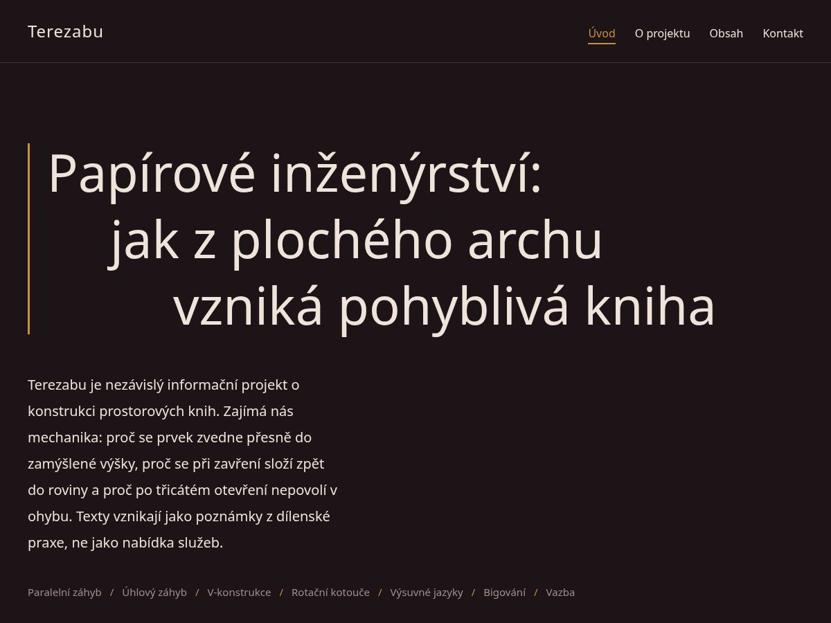 Landing-page snapshot of terezabu.world