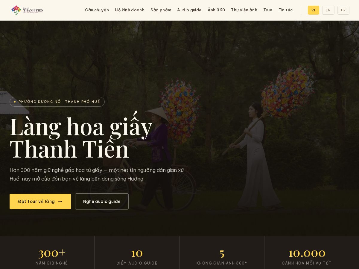 Landing-page snapshot of visitthanhtien.com