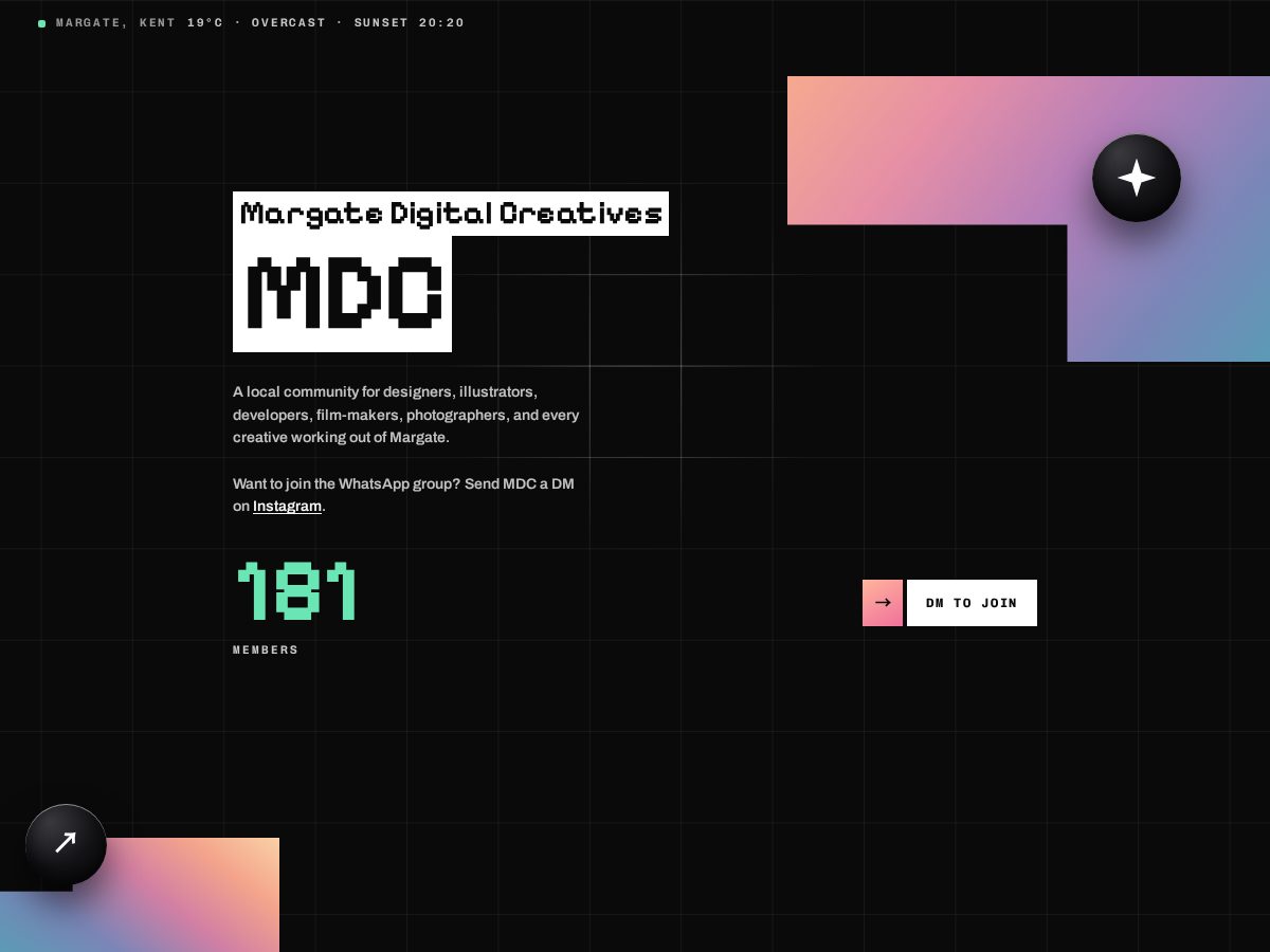 Landing-page snapshot of wearemdc.com