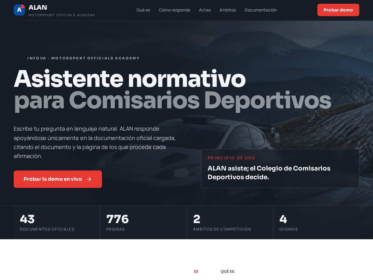 Landing-page snapshot of alanrfeda.com
