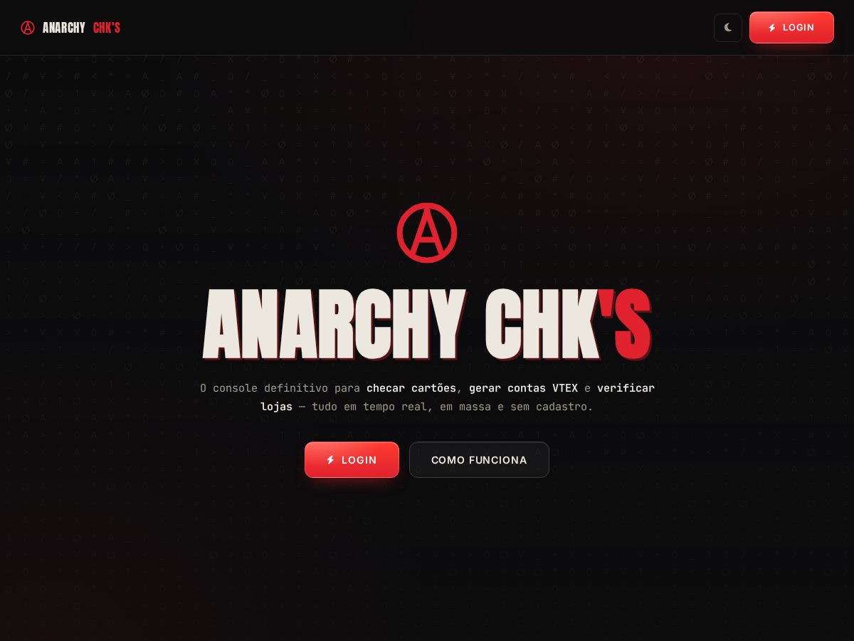 Landing-page snapshot of anarchks.com