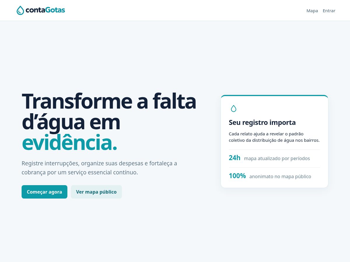 Landing-page snapshot of contagotas.social