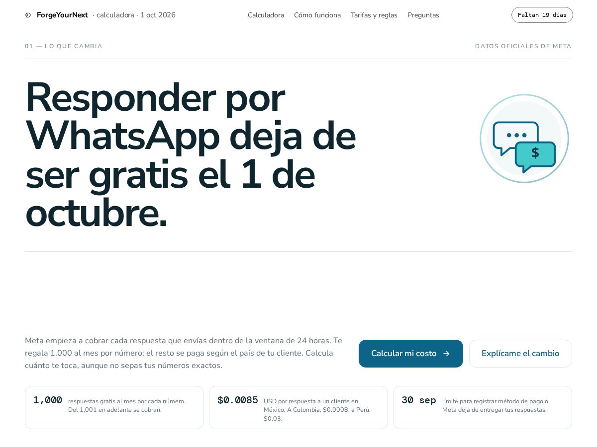 Landing-page snapshot of cuantotecuesta.com