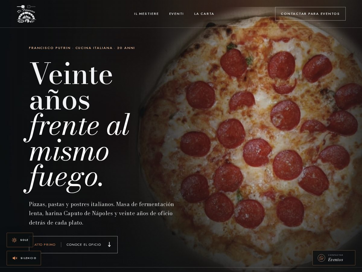 Landing-page snapshot of difrancesco10.com