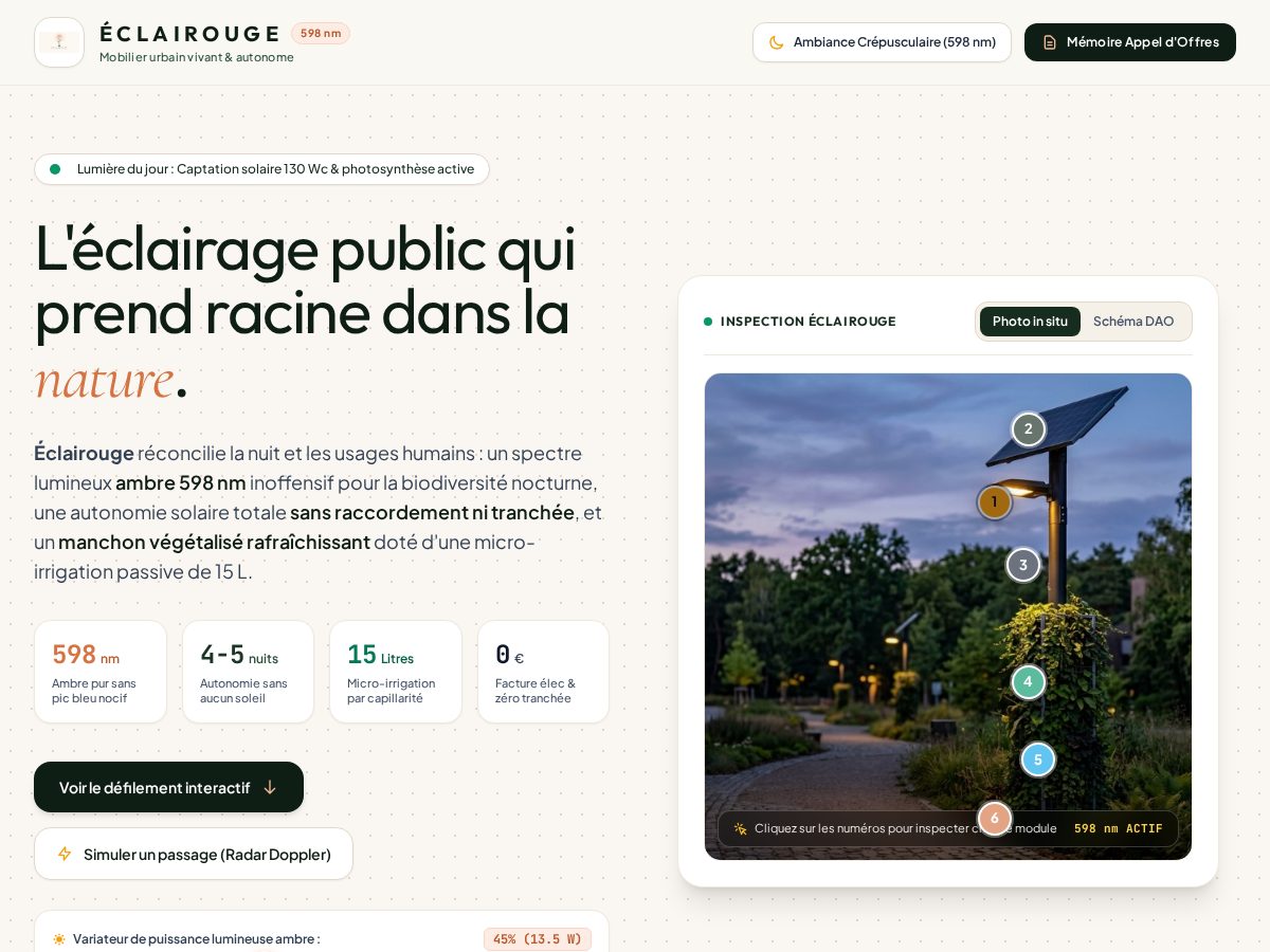 Landing-page snapshot of eclairouge.cloud