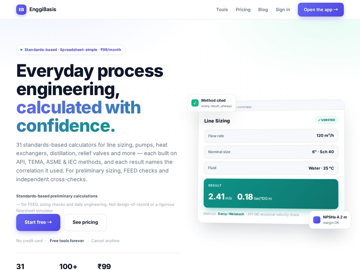 Landing-page snapshot of enggibasis.com
