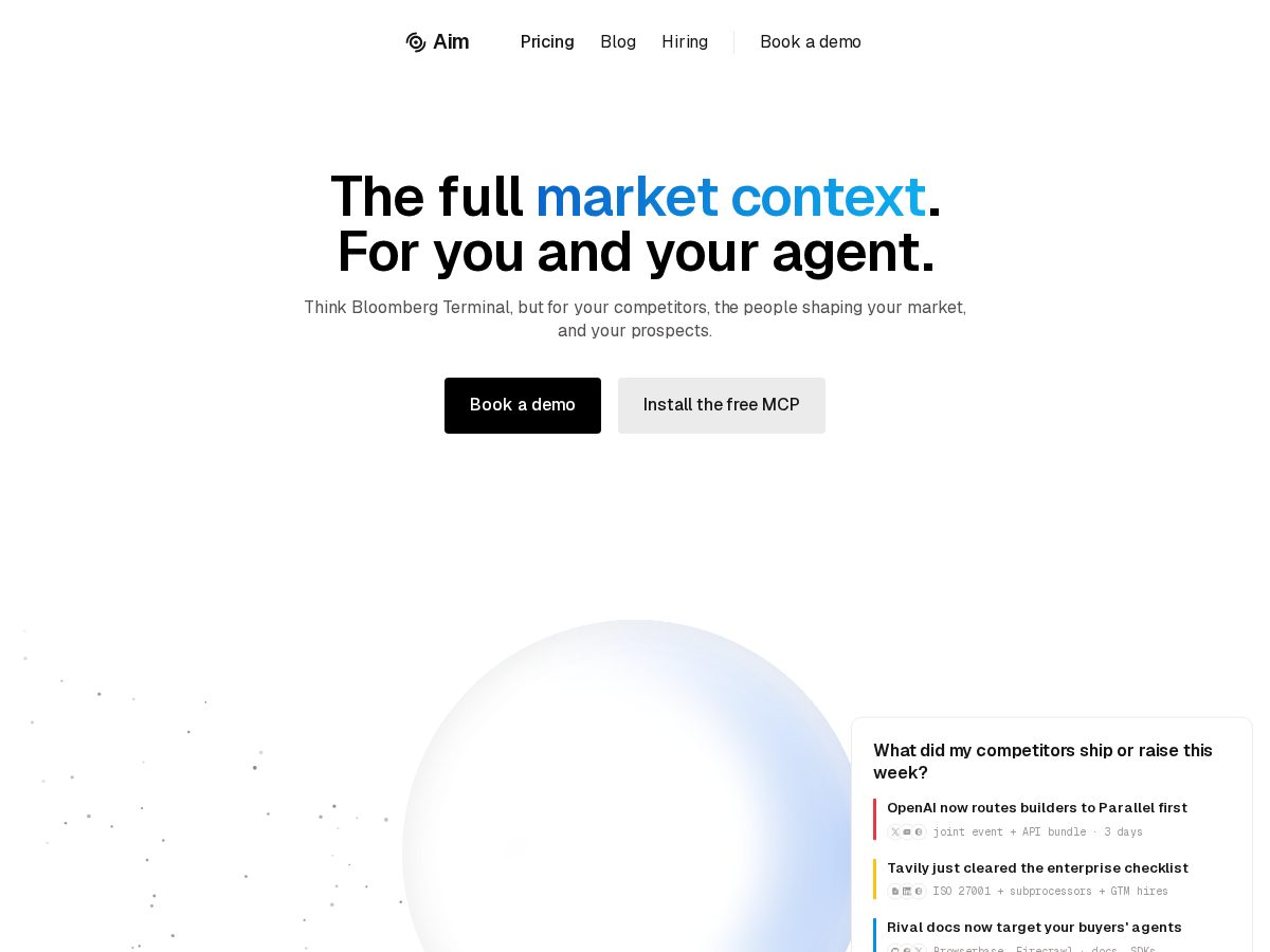 Landing-page snapshot of expressaim.com
