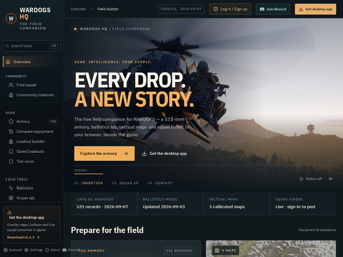 Landing-page snapshot of getwardogshq.com