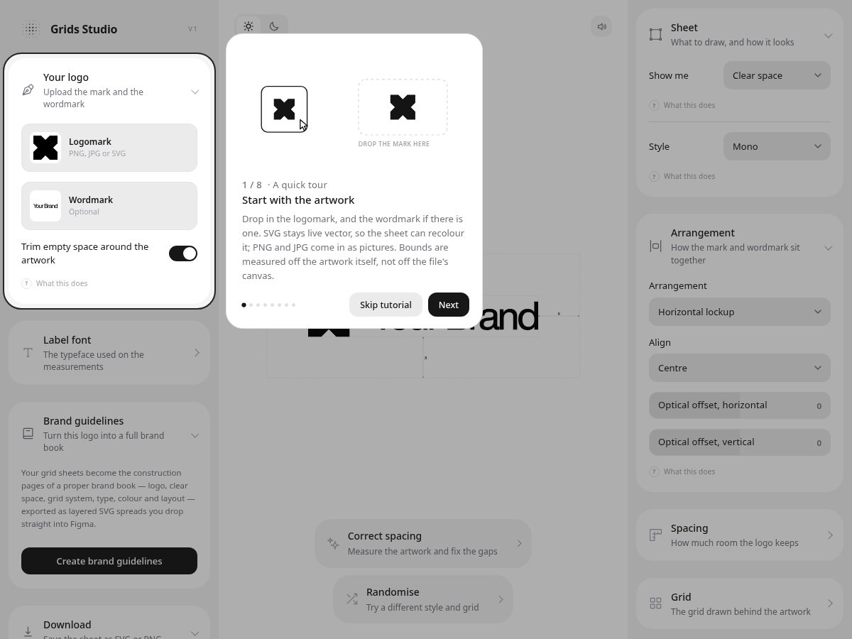 Landing-page snapshot of gridstudio.online