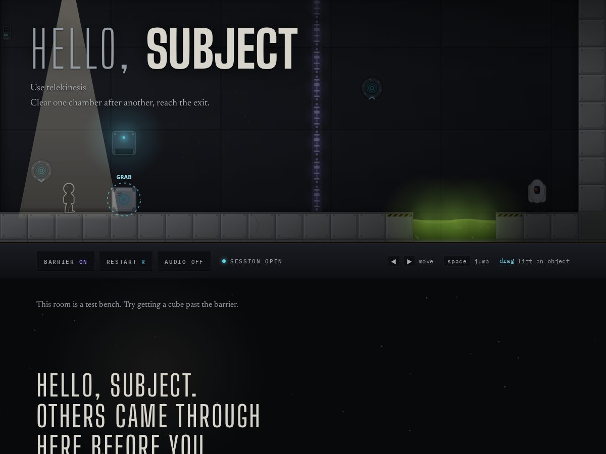 Landing-page snapshot of hellosubject.top