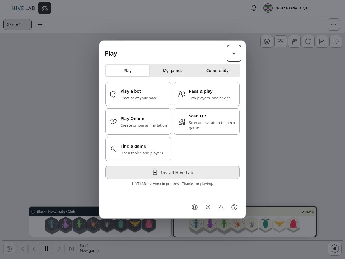 Landing-page snapshot of hivelab.space