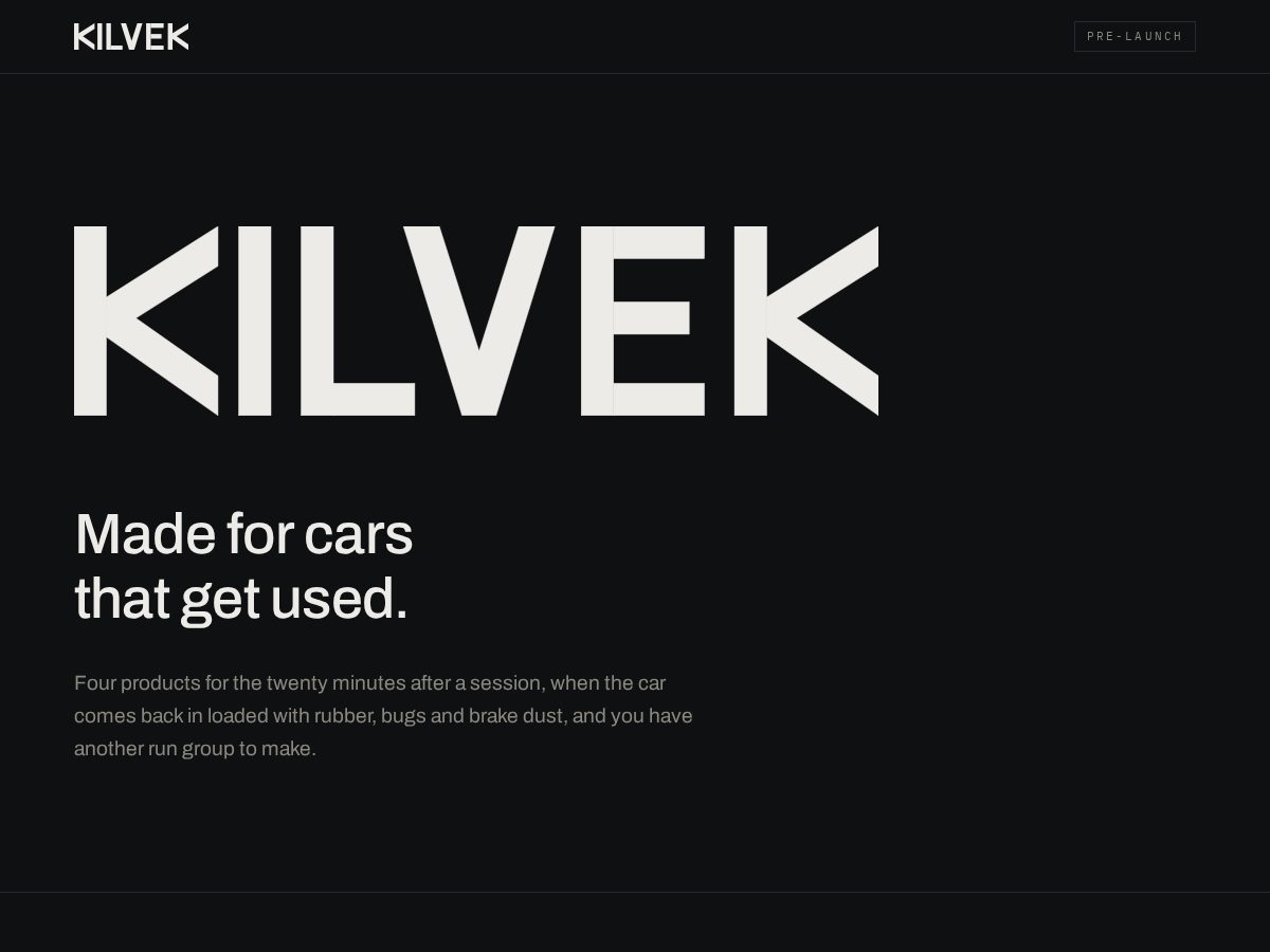Landing-page snapshot of kilvek.com