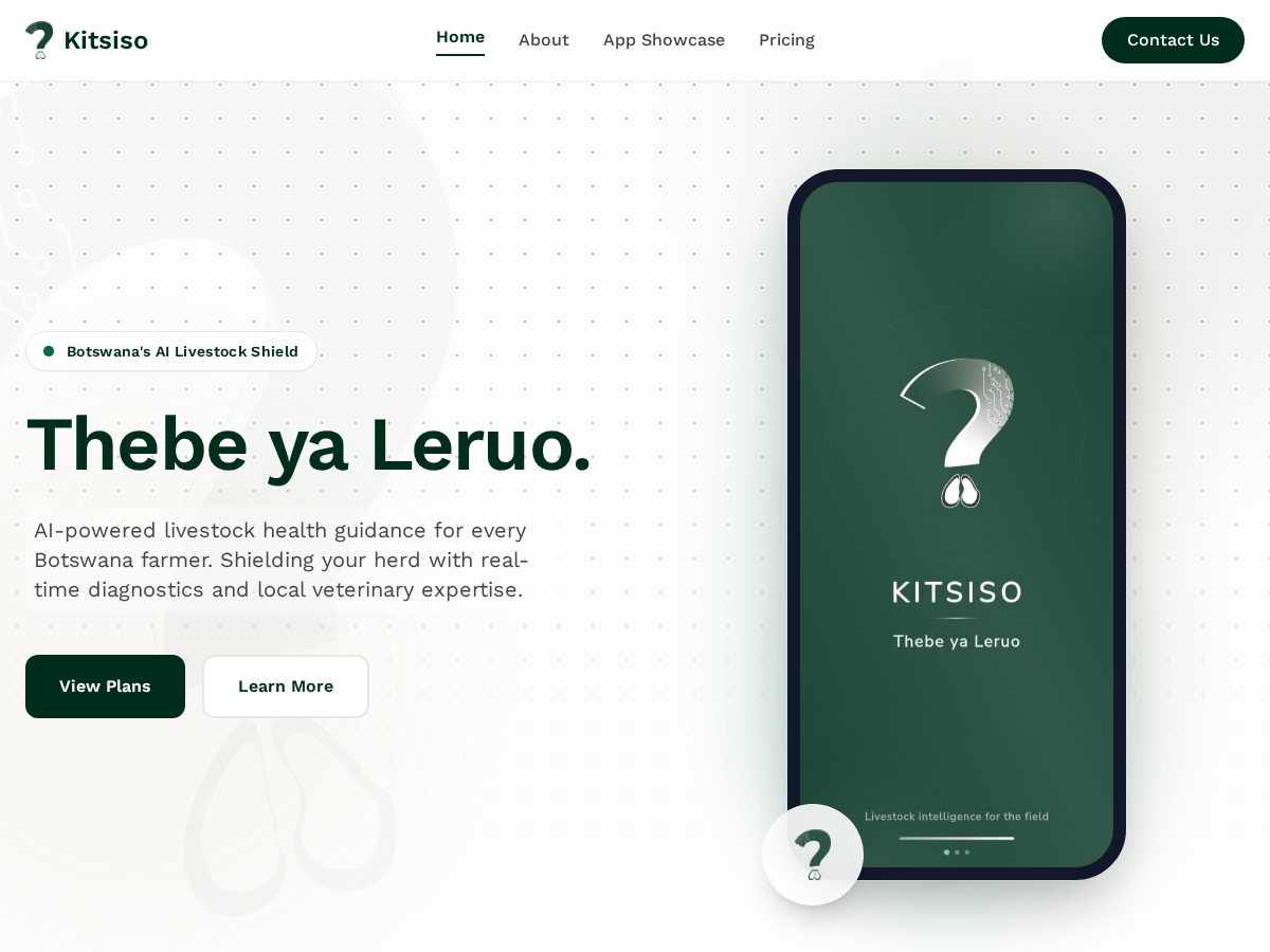 Landing-page snapshot of kitsiso.com