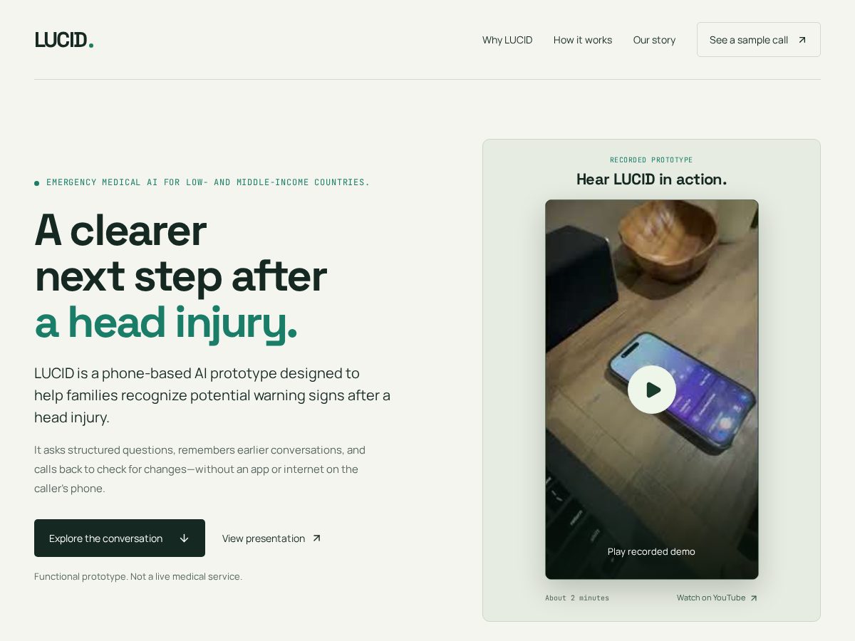 Landing-page snapshot of lucidinitiative.org