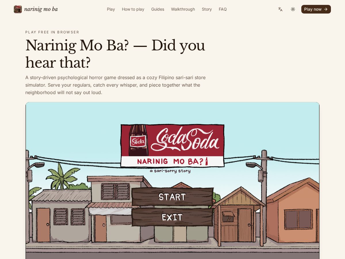 Landing-page snapshot of narinigmoba.site