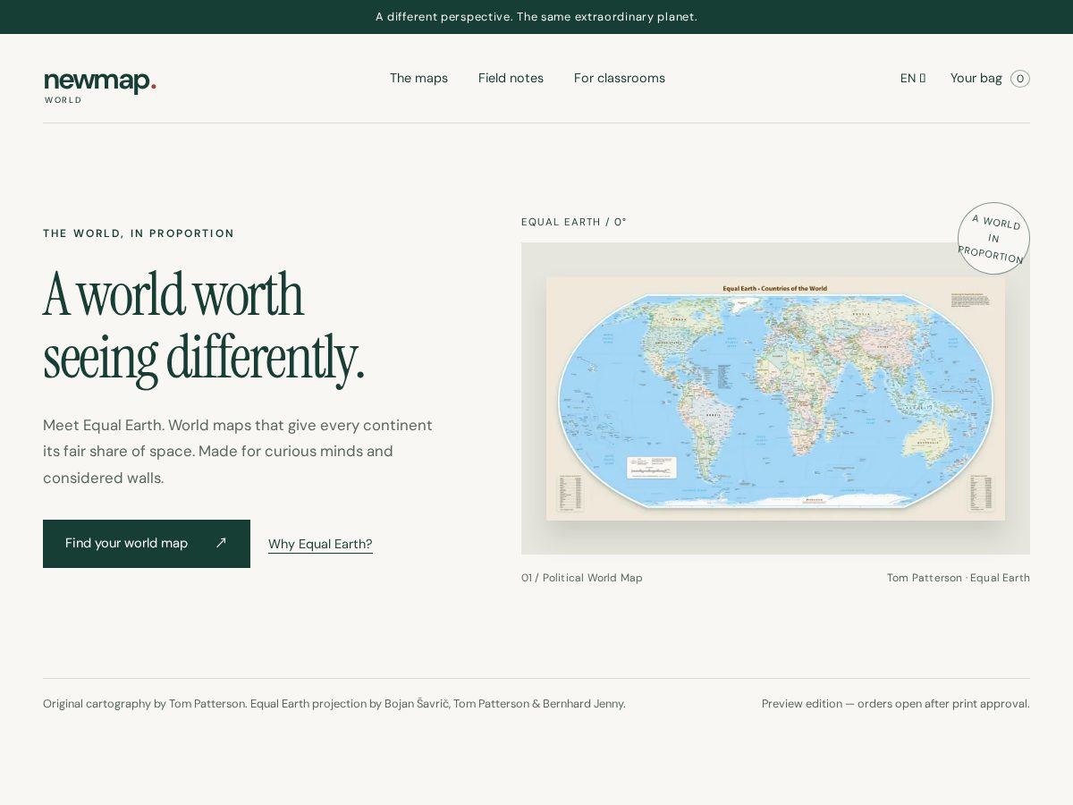 Landing-page snapshot of newmaps.world