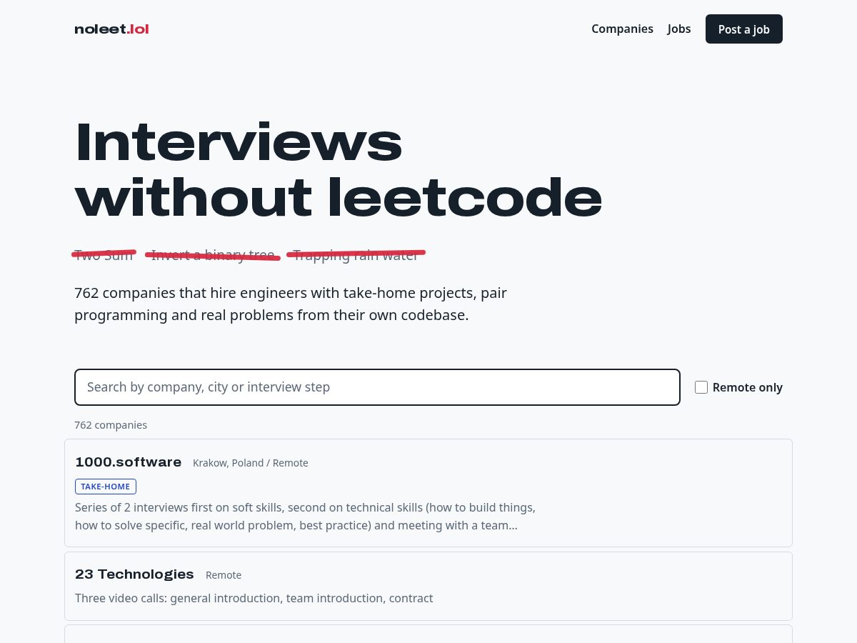 Landing-page snapshot of noleet.lol