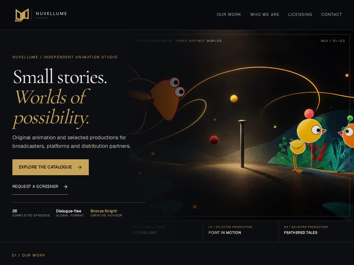 Landing-page snapshot of nuvellume.com