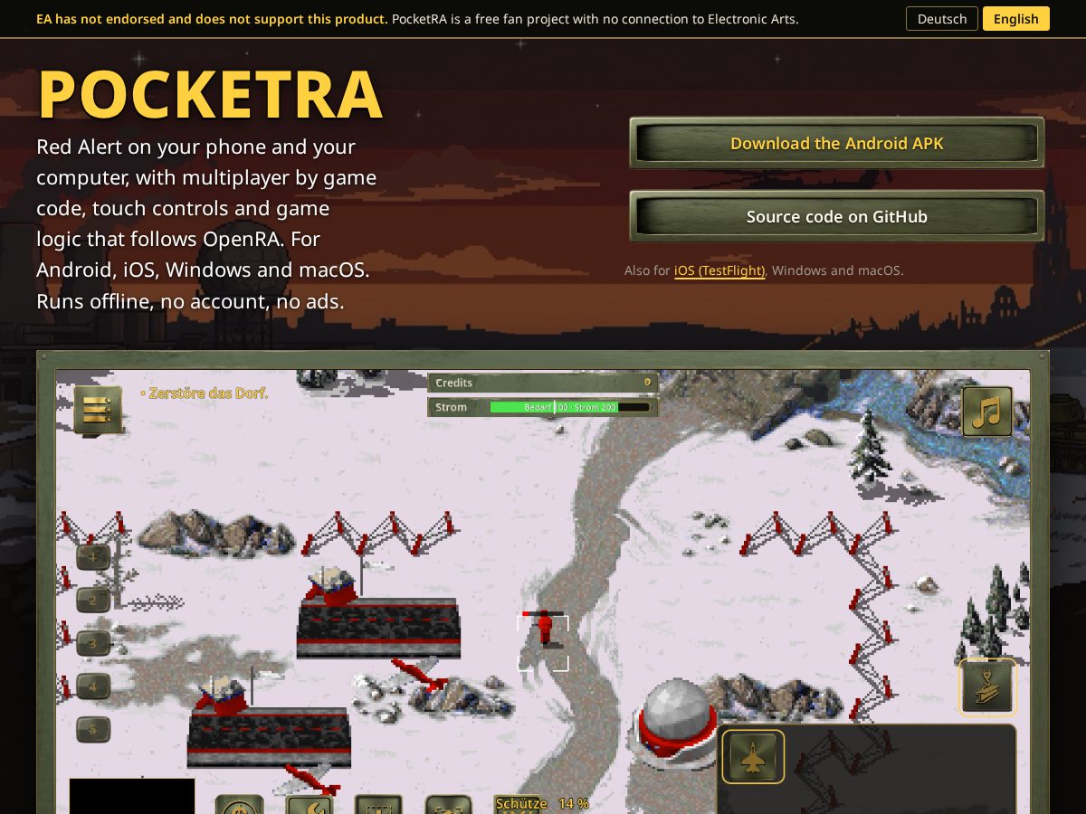 Landing-page snapshot of pocketra.net
