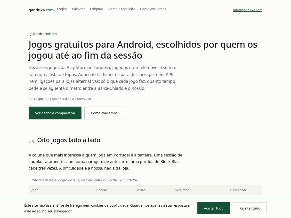 Landing-page snapshot of qandrixa.com