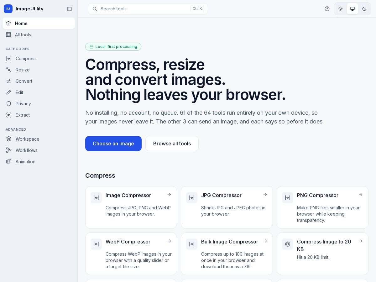 Landing-page snapshot of reduceimagesonline.com