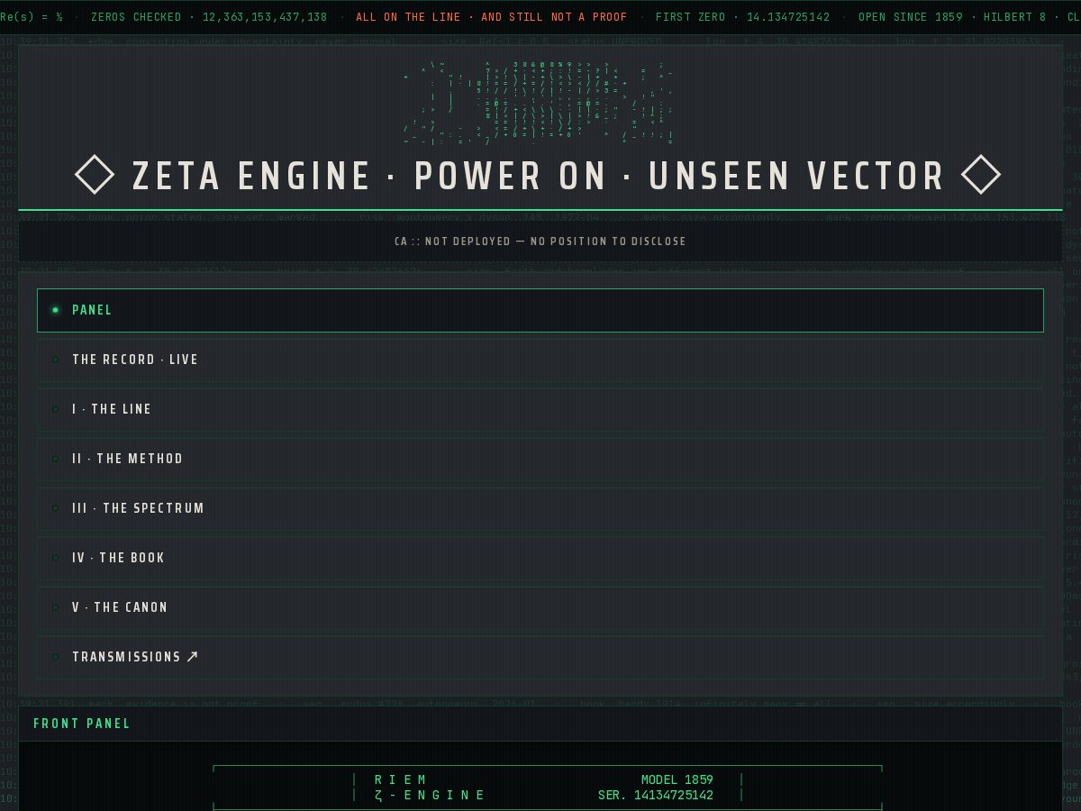 Landing-page snapshot of riem.codes