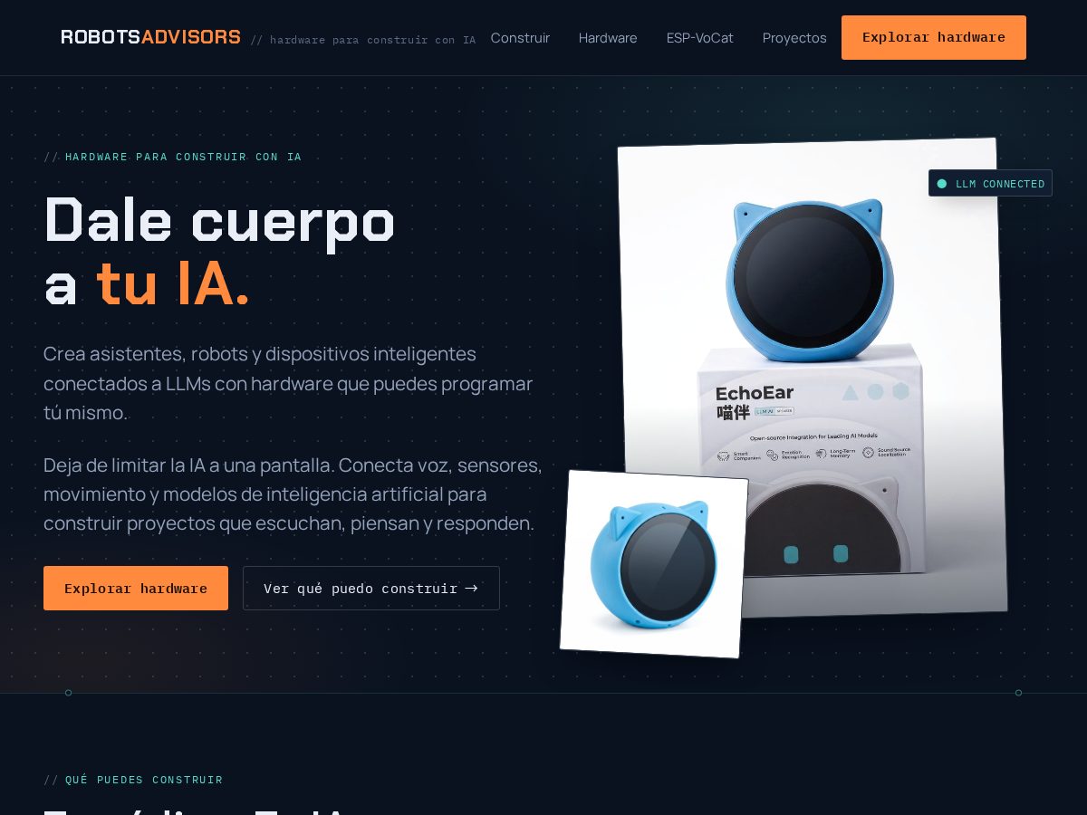 Landing-page snapshot of robotsadvisor.com