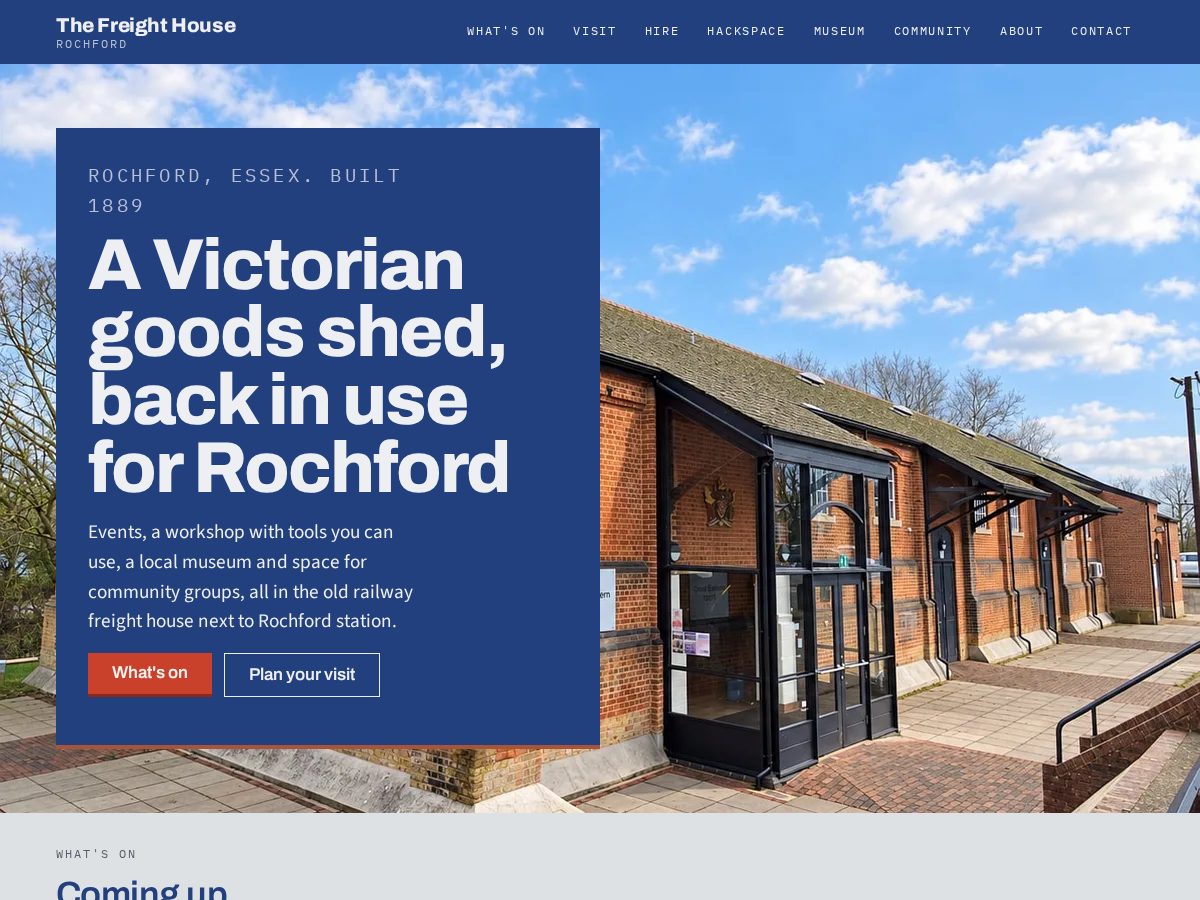 Landing-page snapshot of rochfordfreight.house