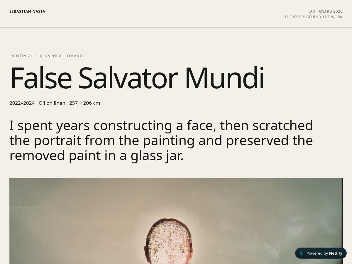 Landing-page snapshot of sebastian-nasta.art