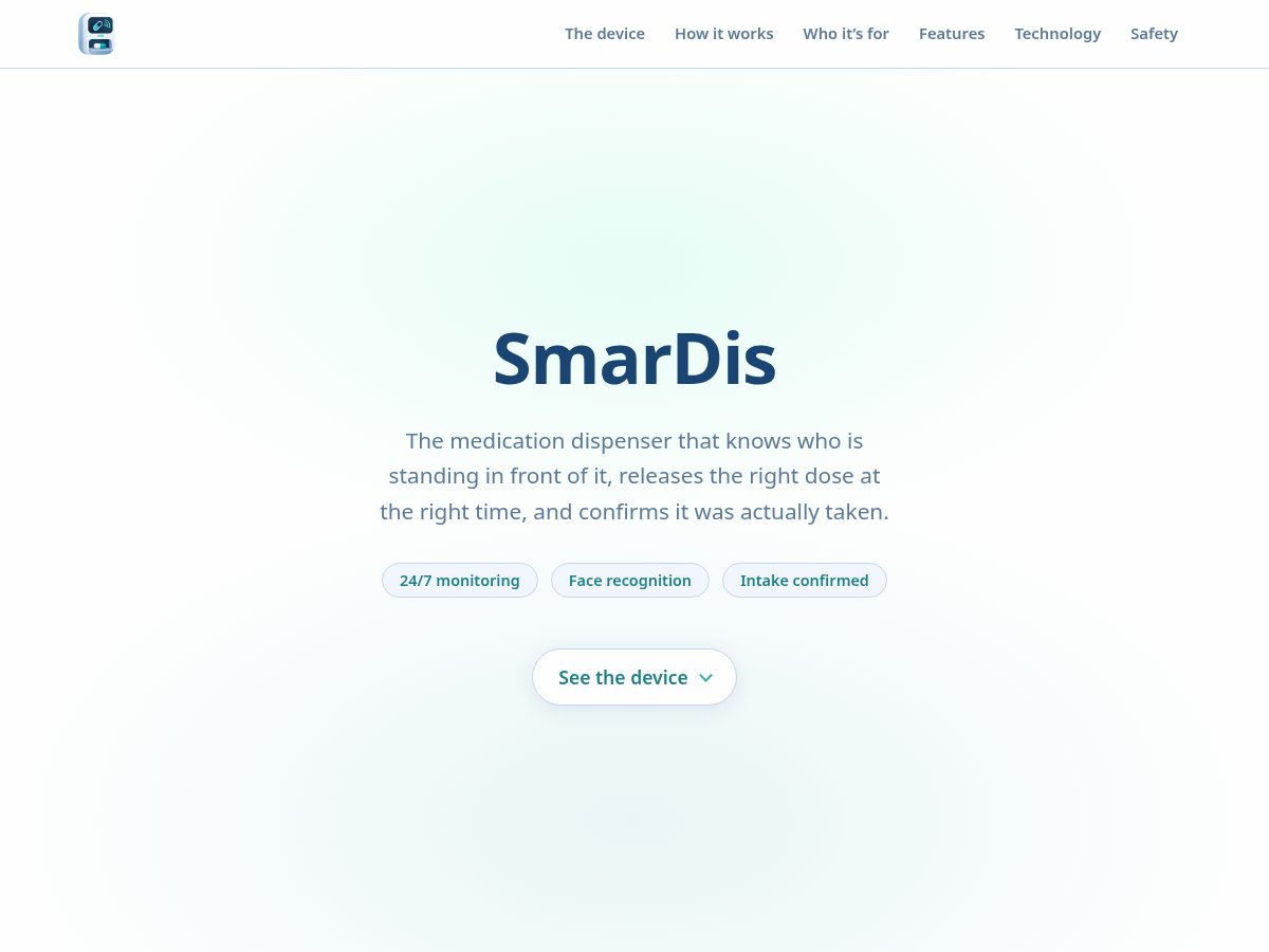Landing-page snapshot of smardis.online
