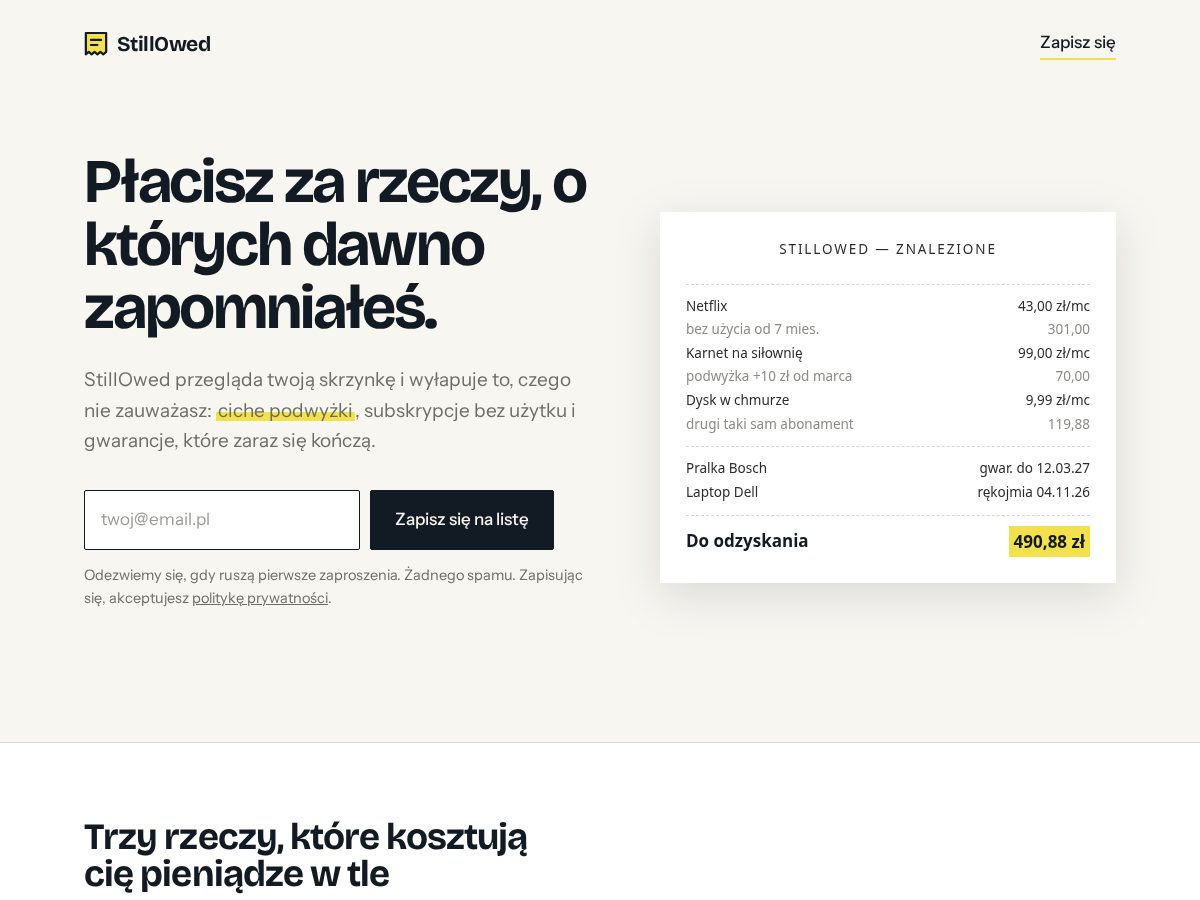 Landing-page snapshot of stillowed.app