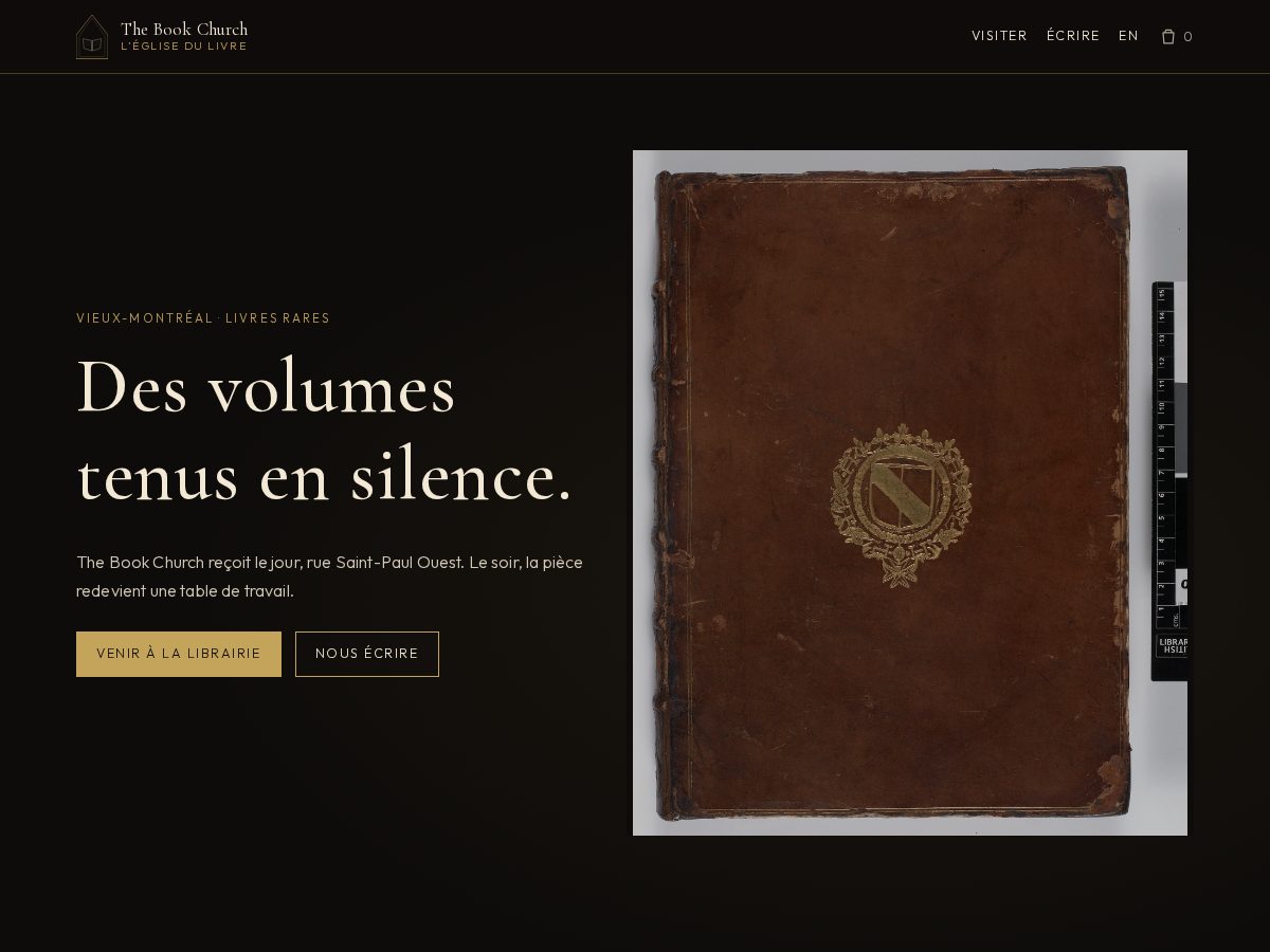 Landing-page snapshot of thebookchurch.shop