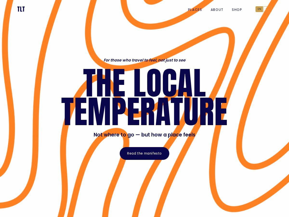 Landing-page snapshot of thelocaltemperature.com